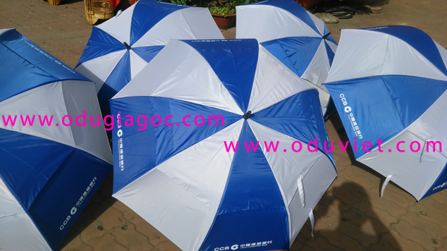 Ô dù thẳng in logo ngân hàng CCB