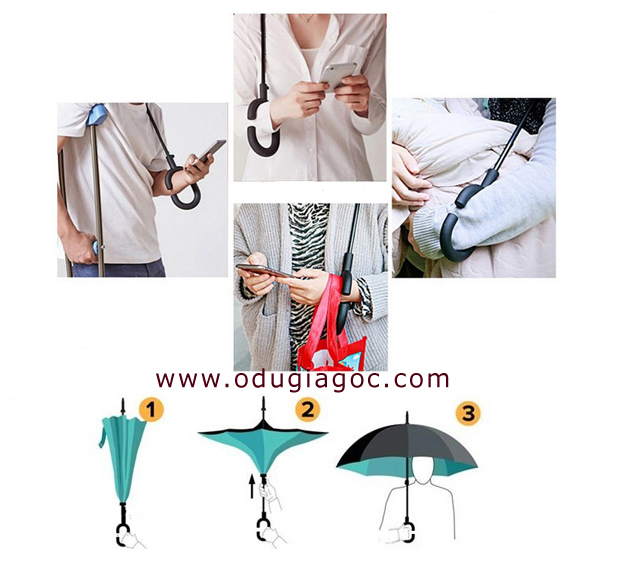 mẫu ô dù gấp 2 8 màu