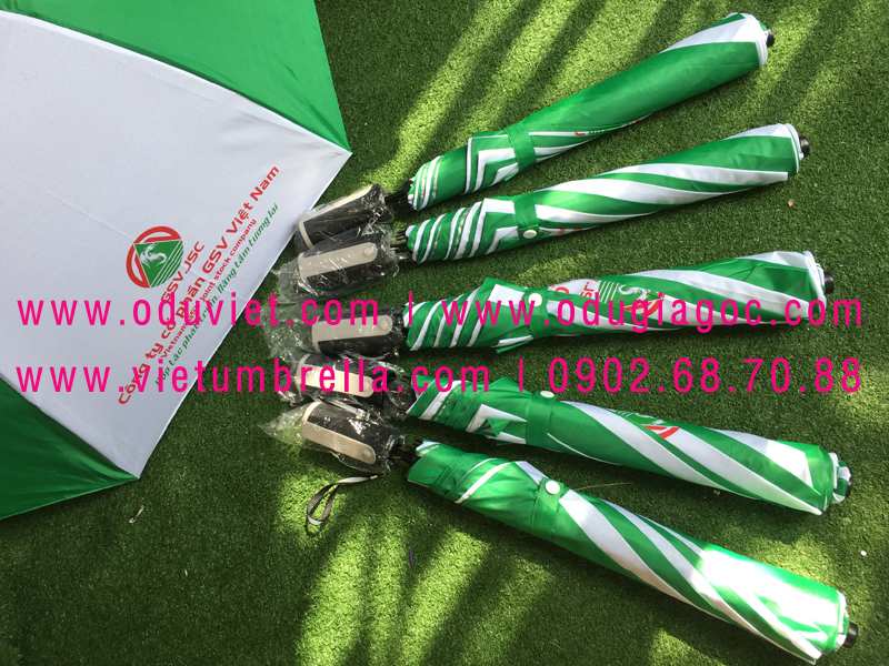 xưởng sản xuất ô dù cầm tay in logo quảng cáo