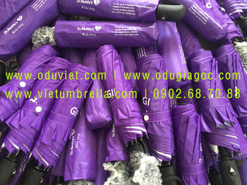 xưởng sản xuất ô dù cầm tay in logo quảng cáo